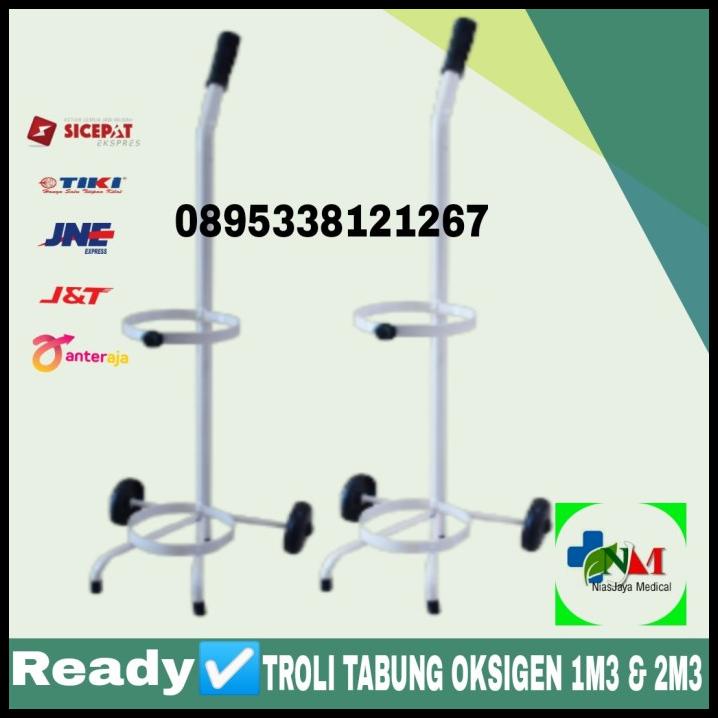 Jual Troli Tabung Oksigen 1M3/Troli Tabung 2M3/Troli Tabung Oksigen 1 ...