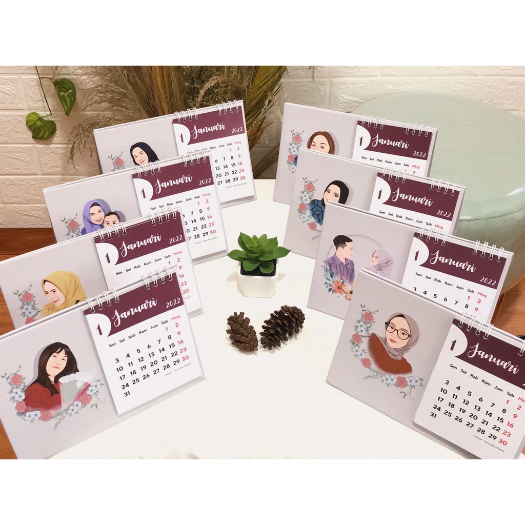 Jual Kalender Custom Duduk Half And Full Print Kalender Masehi Hijriyah Jawa Shopee Indonesia 6535