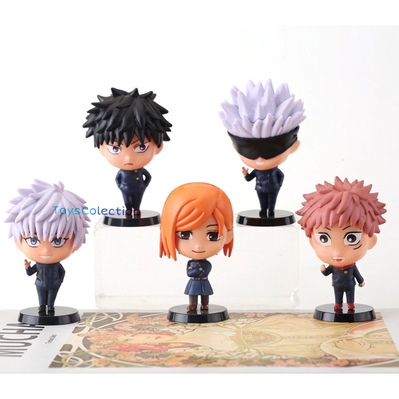 Jual ACTION FIGURE JUJUTSU KAISEN ITADORI GOJO FUSHIGURO SET 5 / 6 PCS ...
