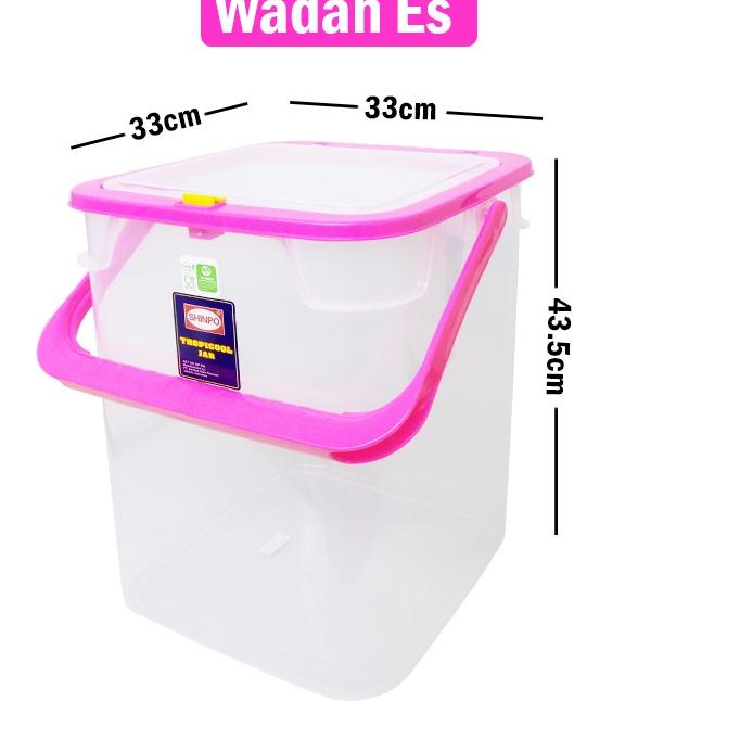 Jual Ready Stock Shinpo Wadah Tempat Es Buah Plastik Dengan Gayung