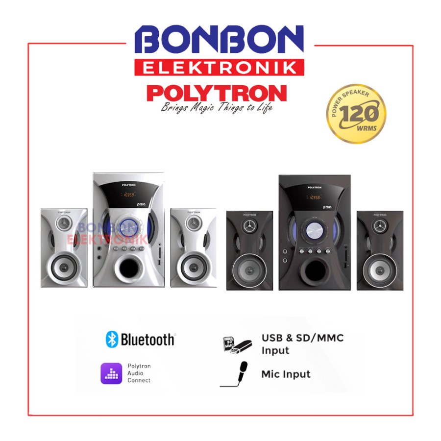 Jual Polytron Bluetooth Speaker Pma 9525 B W Karaoke Radio Fm Pma9525