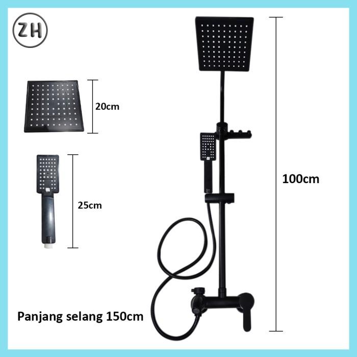 Jual Shower Column Set Kuningan-Shower Kran Panas Dingin Model 3 Way ...