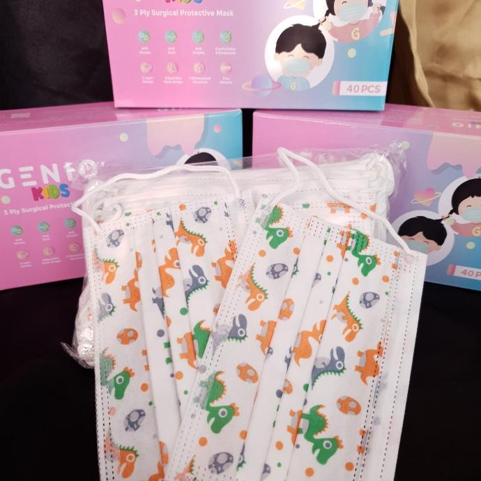 Jual Masker Anak Genio Kids Motif 100% ori Terdaftar di Kemenkes (3ply ...