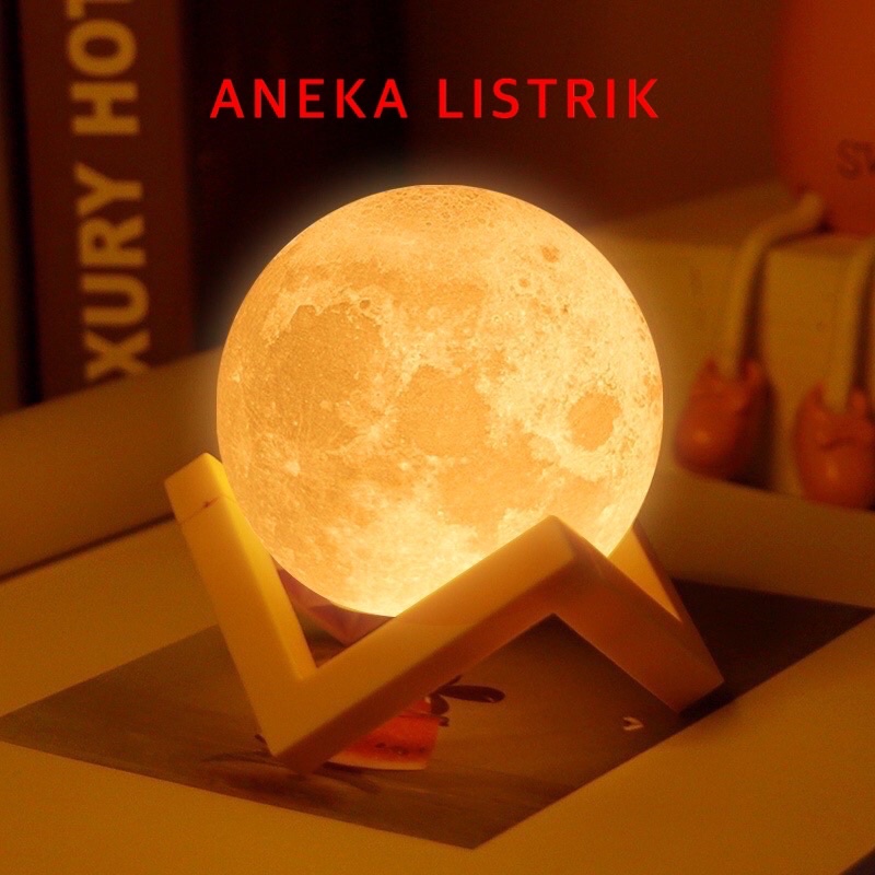 Jual LAMPU TIDUR BULAN UNIK DAN LUCU 3D MOONLIGHT LED NIGHT LAMP