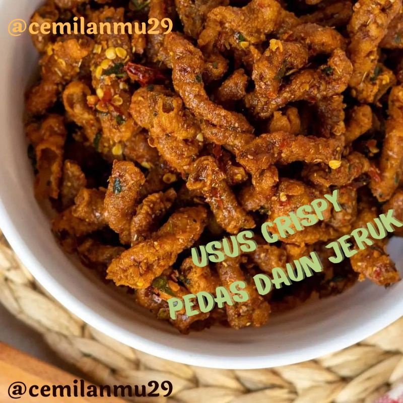 Jual Usus Ayam Crispy Pedas Daun Jeruk Shopee Indonesia