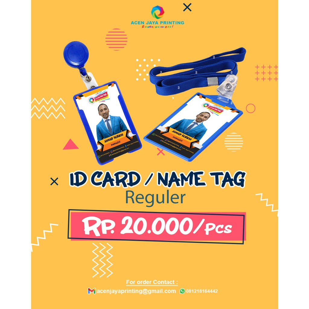 Jual Cetak Id Card Kartu Tanda Anggota Shopee Indonesia