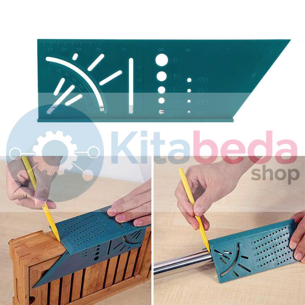 Jual Penggaris Mark Line Gauge T-Type Ruler 90 Degree KB3129 [Hijau ...