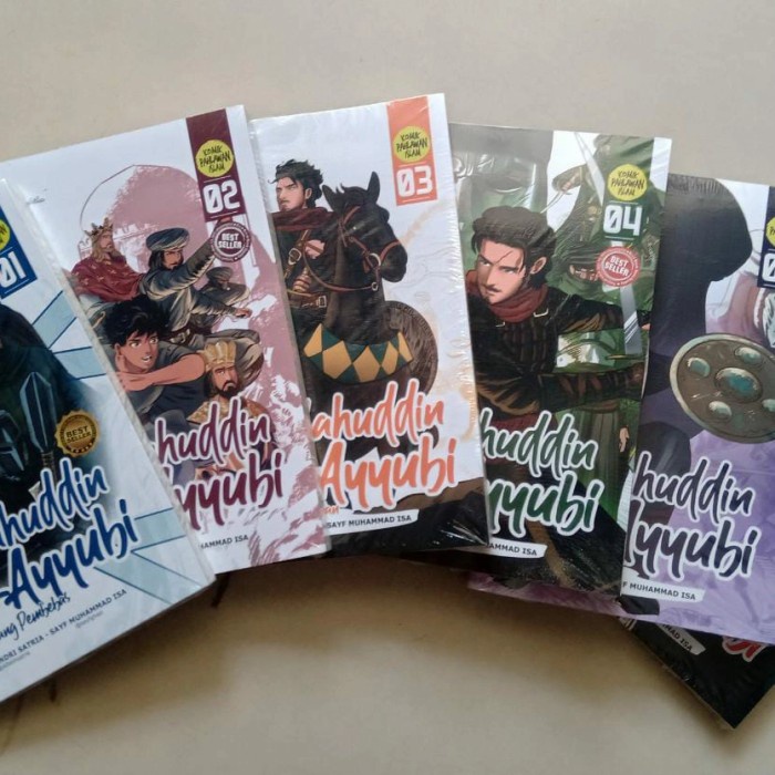 Jual Paket Komik Shalahuddin Al Ayyubi 1 2 3 4 5 6 + Box Original ...