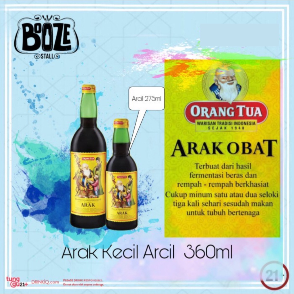 Jual Arak Obat cap orang tua 275ml arcil Shopee Indonesia