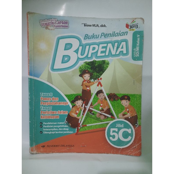 Jual Buku Penilaian Bupena untuk SD kelas 5 jilid 5c kurikulum 2013 ...