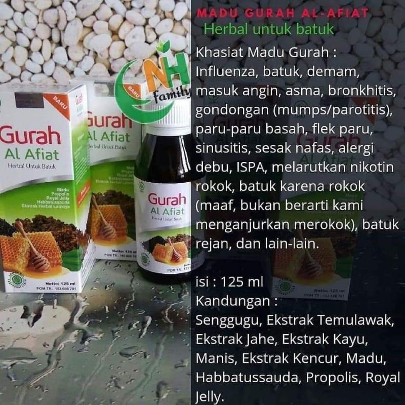 Jual Sirup Madu Gurah Al Afiat Sirup Gurah Insya Allah Sangat