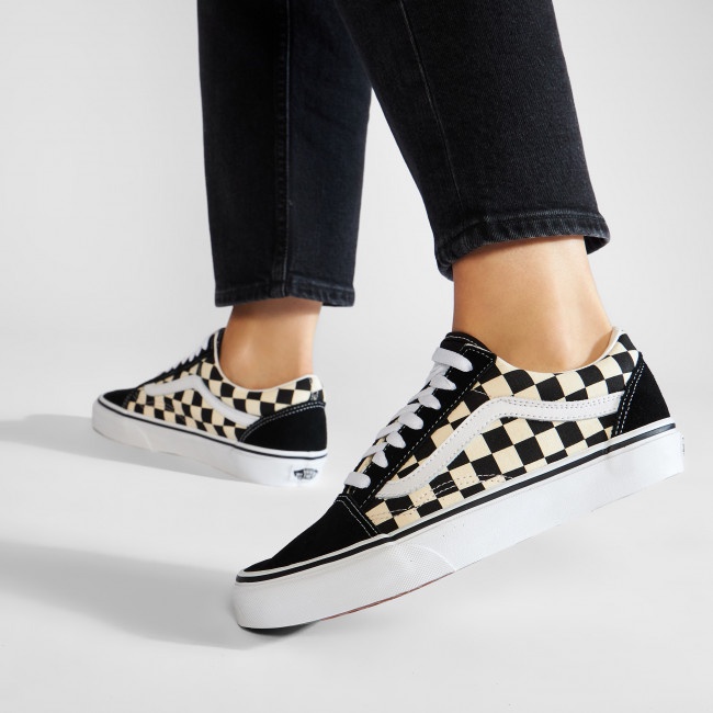 Jual VANS OLD SKOOL PRIMARY CHECKERBOARD BLACK WHITE ORIGINAL