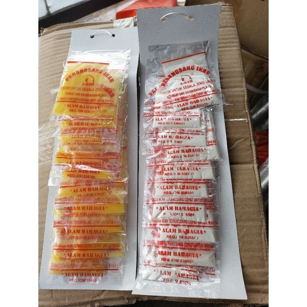 Jual 1 renceng umpan perangsang Abah kuning/putih (10bungkus) | Shopee ...