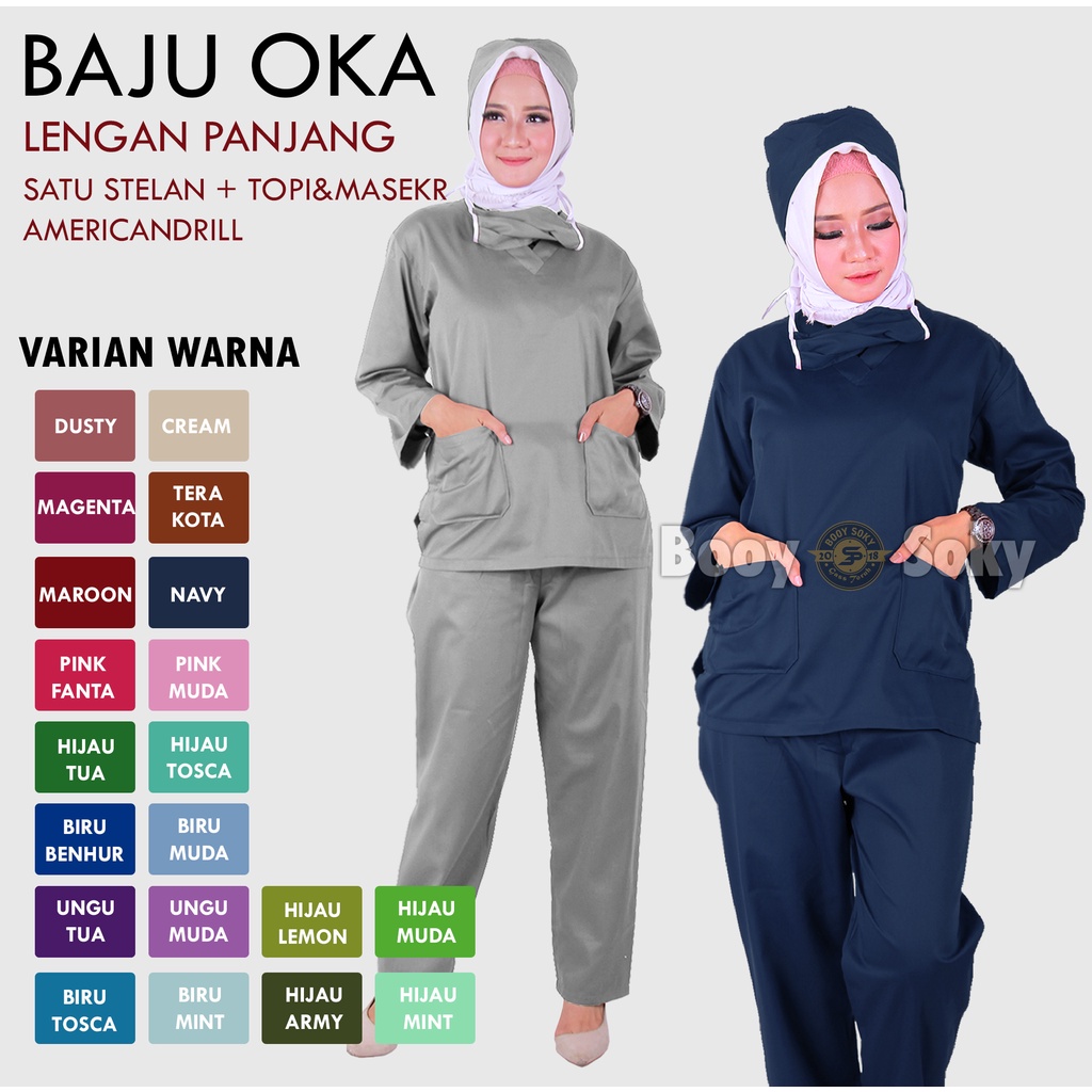 Jual Baju Jaga Ok Oka Seragam Oka Medis Baju Operasi Baju Perawat Lengan Panjang Shopee 2725