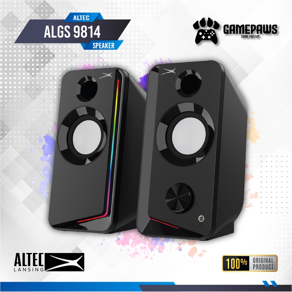 Jual Speaker 2 0 RGB Altec Lansing ALGS9814 Speaker Komputer ALGS 9814 Shopee Indonesia