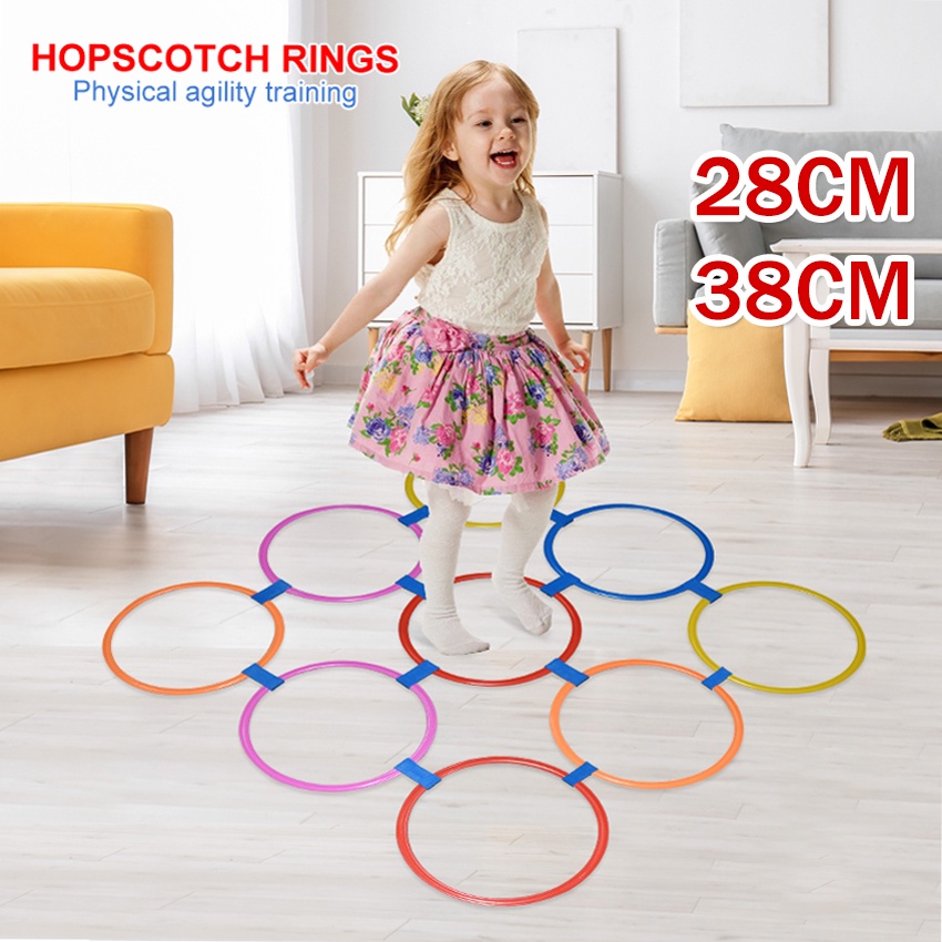 Jual Hopscotch Ring 10Pcs Mainan Jingkat Pincang hopscotch Ring Untuk ...