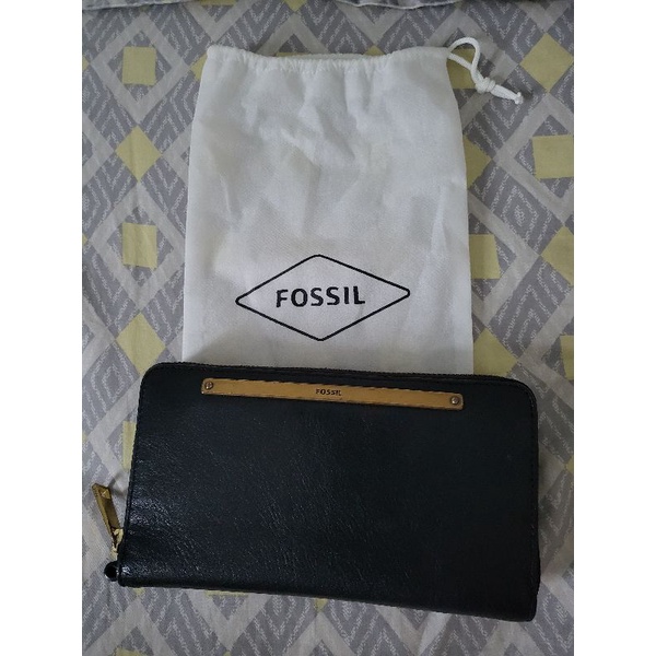 Fossil Liza Portefeuille Zip Around Clutch En Cuir Multicolore Pour