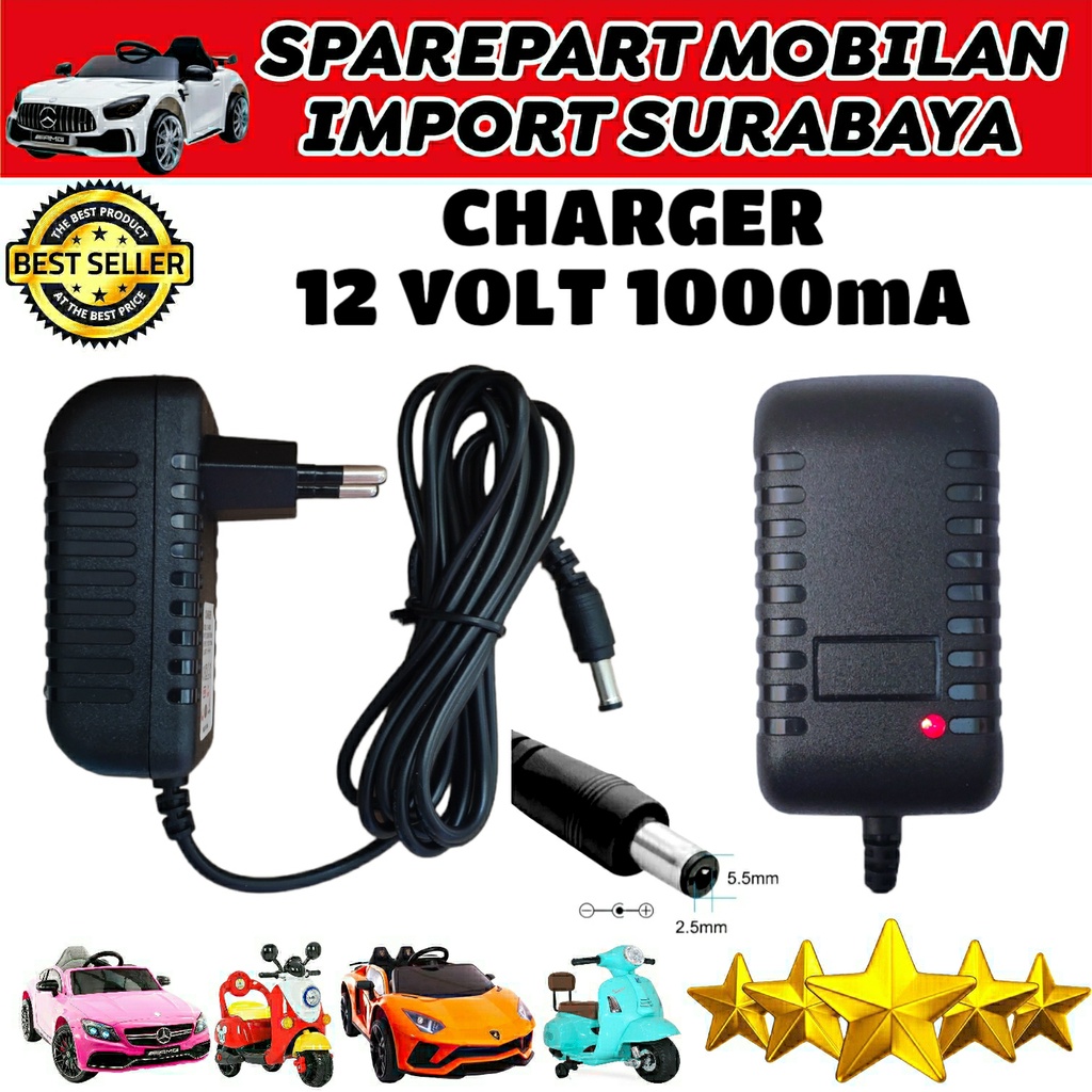 Jual ADAPTOR 12V FLH480608 CHARGER MOBIL DAN MOTOR ANAK MAINAN REMOTE ...