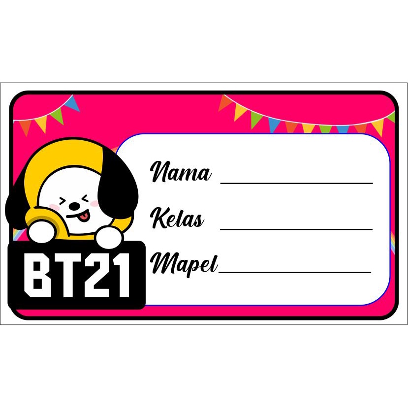 Jual BT21 label stiker mata pelajaran | Shopee Indonesia