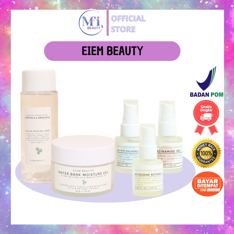 Jual MFI PAKET SKINCARE BY EIEM BEAUTY / MOISTURIZER EIEM BEAUTY