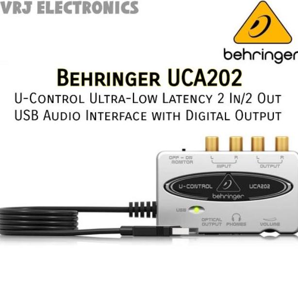 Jual PRODUK- BEHRINGER U-CONTROL UCA202 ULTRA-LOW LATENCY 2 IN/2 OUT ...