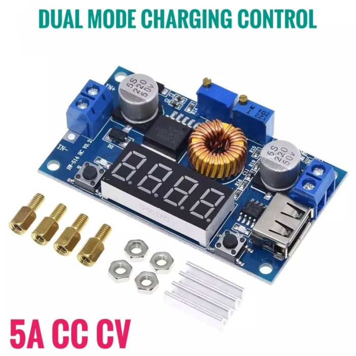 Jual XL4015 5A Stepdown CC CV 4digit Display Dual Mode Charging ...