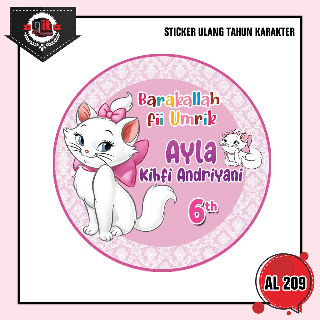 Jual STIKER ULTAH KARAKETR | Shopee Indonesia