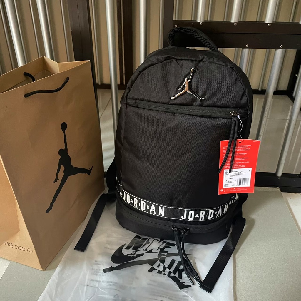 Jual TAS RANSEL JORDAN MINIFONT BACKPACK ORIGINAL BLACK TAS RANSEL JORDAN MINIFONT BACKPACK ORIGINAL BLACK FULL SET Shopee Indonesia