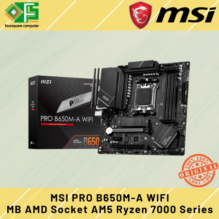 Jual MSI PRO B650M-A WIFI Motherboard AMD Socket AM5 Ryzen 7000 Series ...