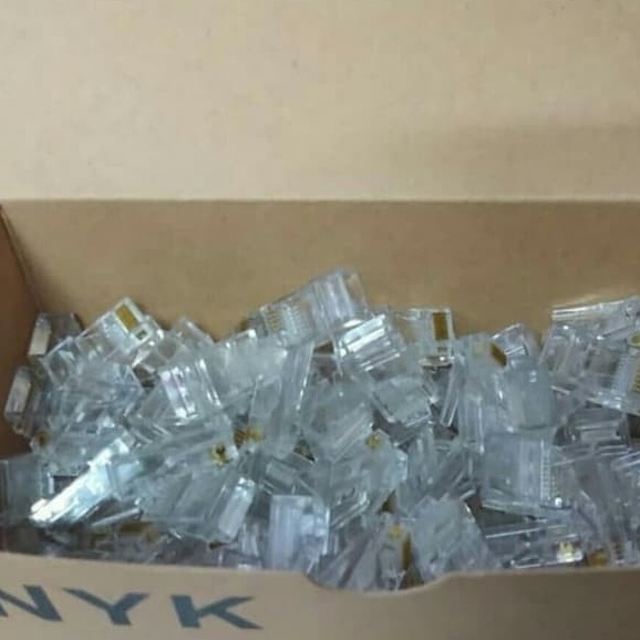 Jual Konektor Rj45 Isi 100 Pcs original conector rj45 cat5e ...