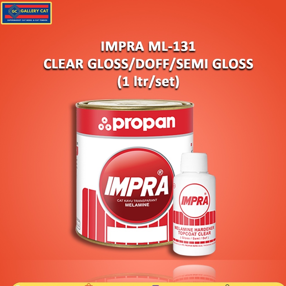 Jual Termurah Propan Impra Melamine Ml 131 Clear Glossdoffsemi Gloss 1 Literset Shopee 2904