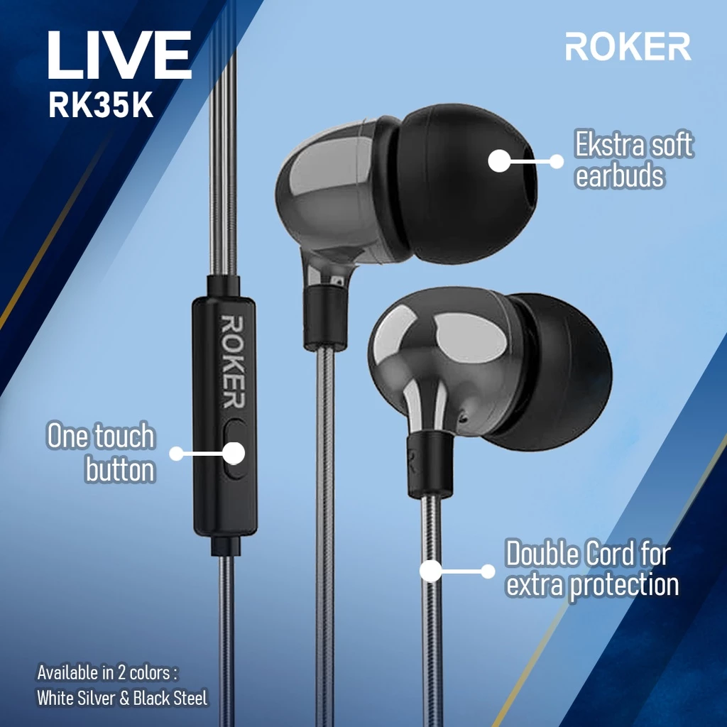 Handsfree / earphone / headset Roker Live RK35K