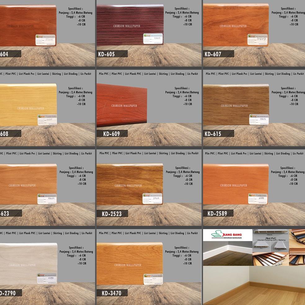 Jual Serba murah PLIN PVC / PLINT PVC / LIST PLANK PVC / LIST LANTAI / SKIRTING / LIST DINDING