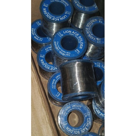 Jual TIMAH BESAR UKURAN 250G MERK LION ACE SOLDER 0'8MM KUALITAS BAGUS ...