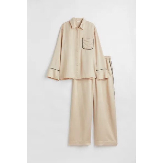 Satin Pajamas Matching Pyjamas H&m H&m Satin Pajamas