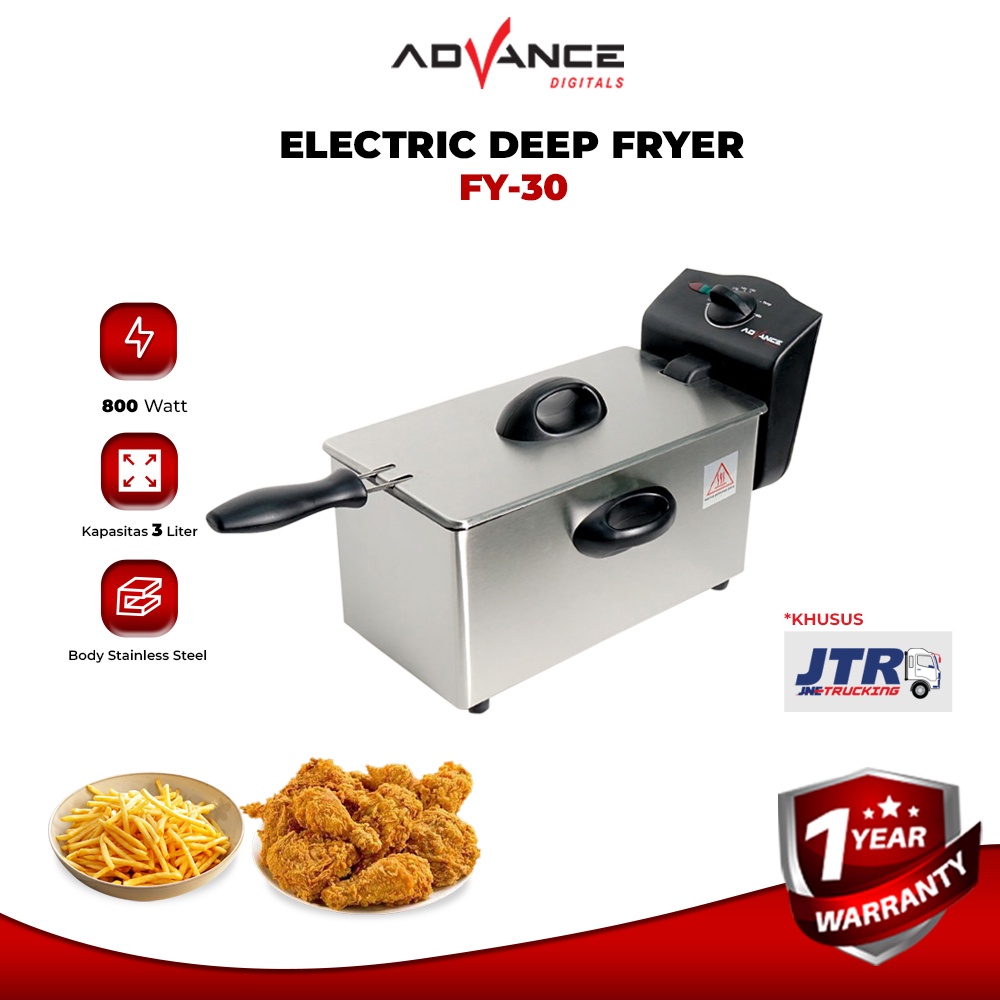 Jual Advance FY30 Electric Deep Fryer Menggoreng dengan listrik 3 Liter