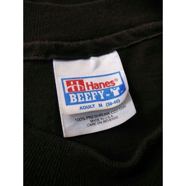 ▷ Vintage Hanes-Beefy T-Shirt 1990s, Made in USA