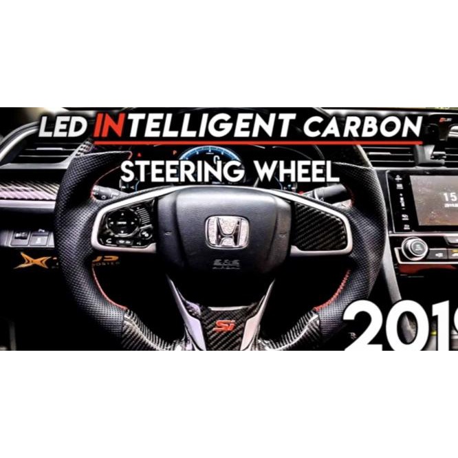 Jual Led Intelligent Carbon Steering Wheel Honda Jazz Hrv F1 Steering