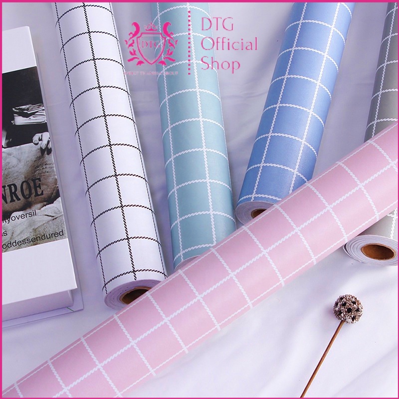 Jual DTG Wallpaper Sticker Dinding Minimalis Kotak Jepang 45 x 8M