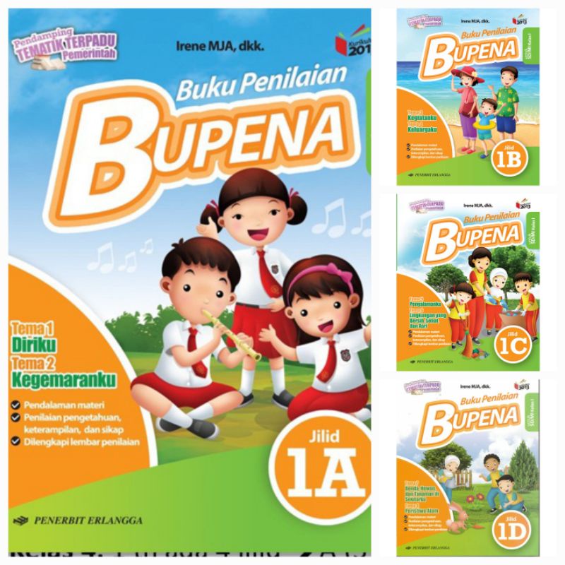 Jual BUKU SISWA KELAS 1 / I SD/MI BUPENA ( BUKU PENILAIAN TEMATIK ...