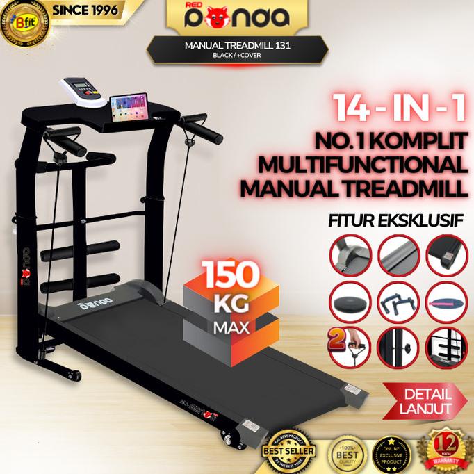 Manual Treadmill Redpanda 131 Super Murah Kokoh Kuat Multifunction