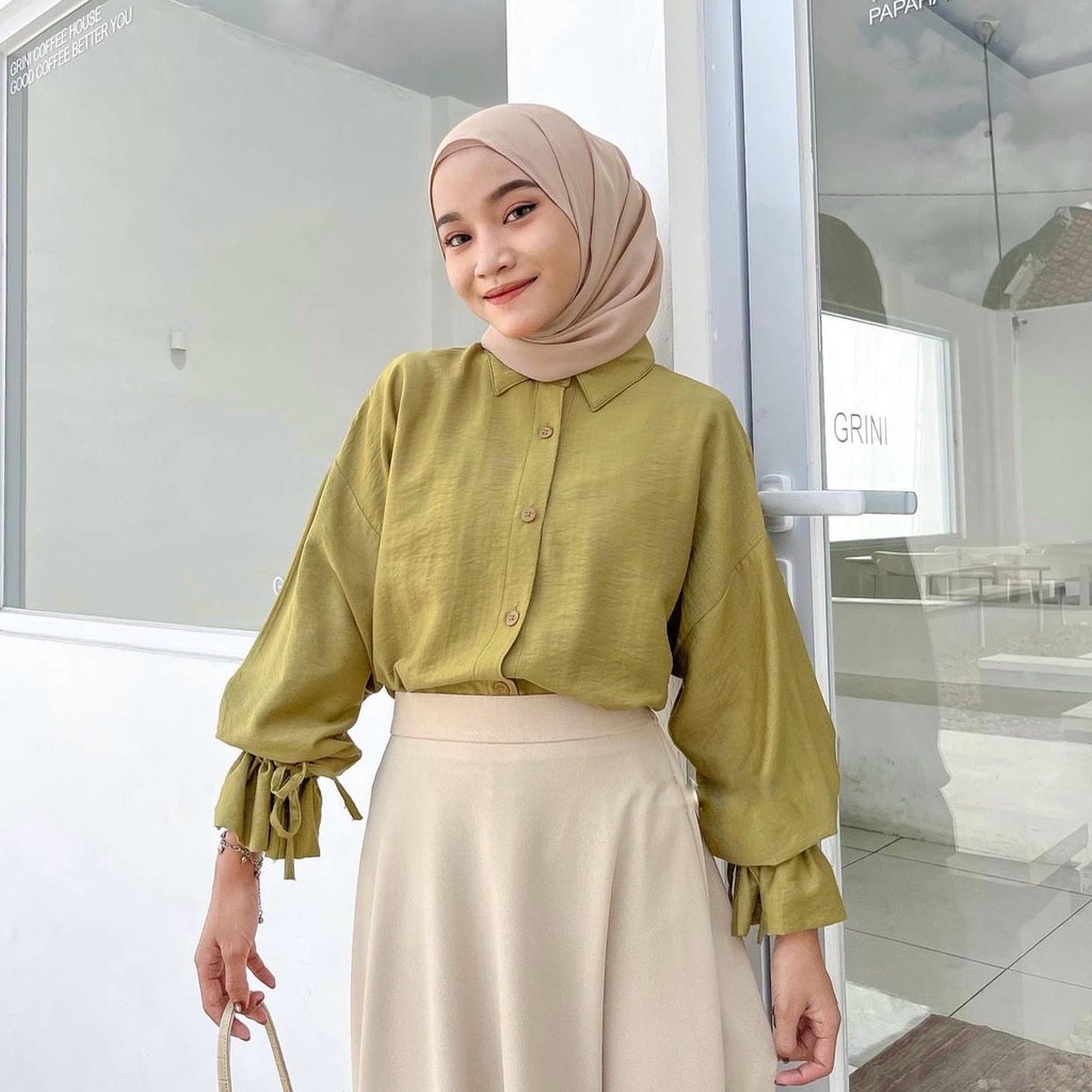 Jual (NEEDS) ALEYA TOP / KEMEJA BAJU WANITA KEKINIAN / KEMEJA TRENDI