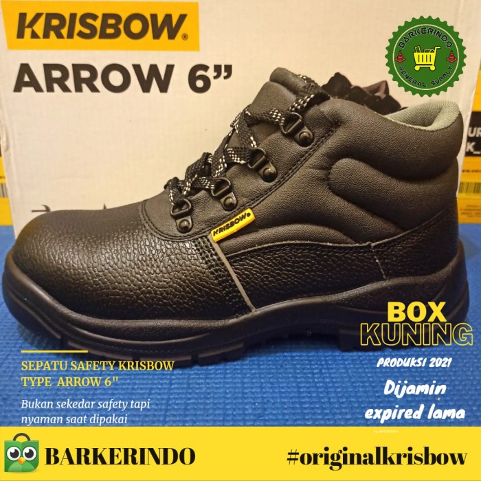 Jual Boots Sepatu Safety Krisbow Arrow 6 Inch | Shopee Indonesia