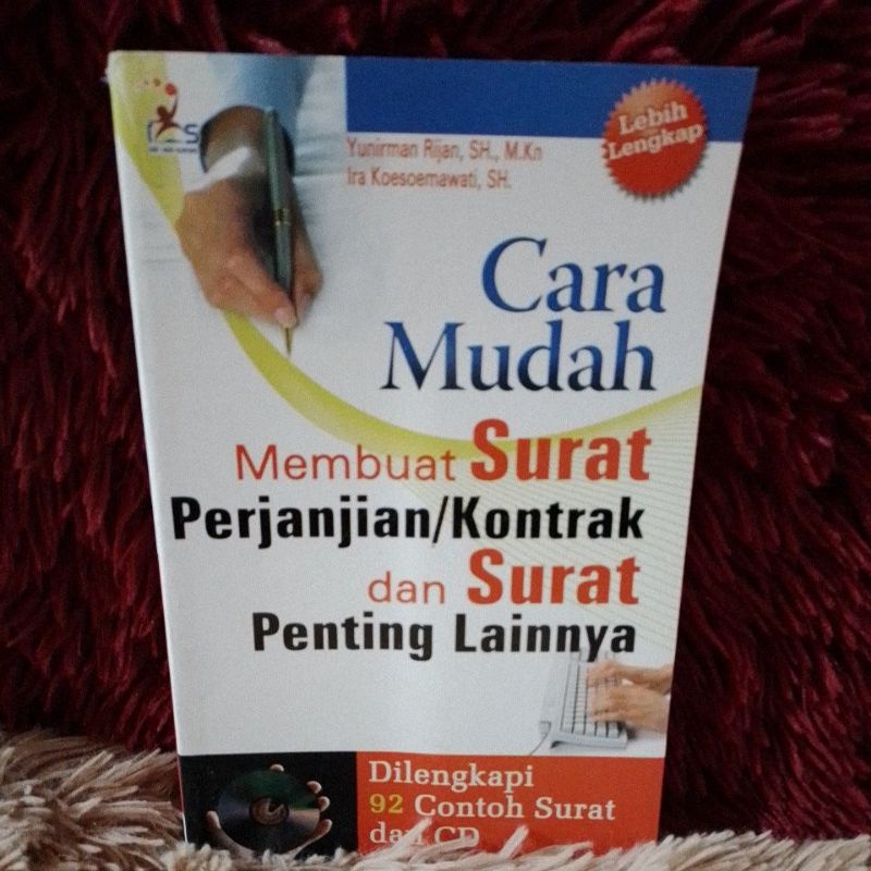 Jual Cara Mudah Membuat Surat Perjanjiankontrak Dan Surat Penting Lainnya Shopee Indonesia 8599