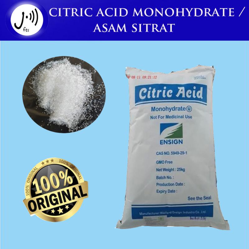 Jual Citric acid monohydrate 1 kg/ Asam Sitrat 1 kg / Sitrun 1 kg ...