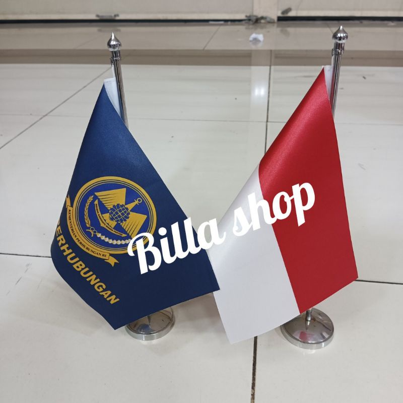 Jual Tiang Stenlis Meja Bendera Indonesia Dan Dinas Perhubungan Shopee Indonesia