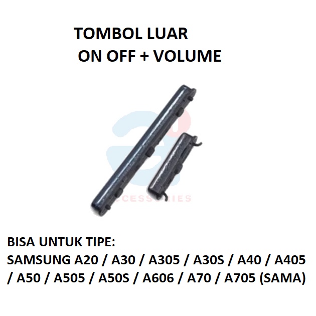 Jual TOMBOL LUAR POWER ON OFF VOLUME SAMSUNG A20 A30 A30S A50 A50S A70 ...