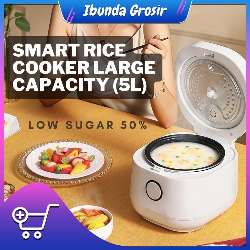 Jual RICE COOKER LOW SUGAR SISTEM FIREWOOD TOUCH SCREEN 5L | Shopee ...