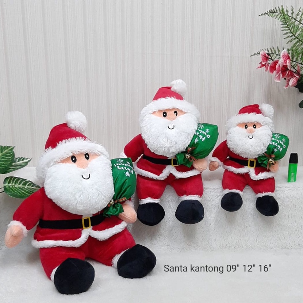 Jual Boneka Santa Kantong 45cm Sinterclas Merry Christmas Boneka Natal Kado Hadiah Shopee 2693
