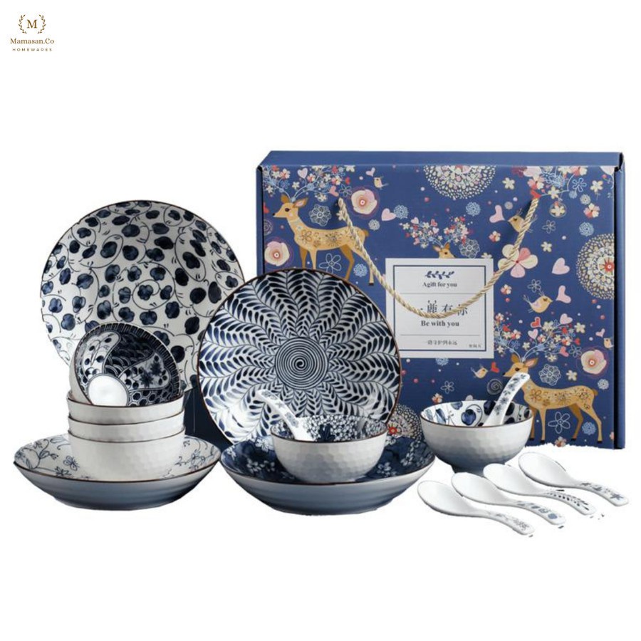 Jual Japanese Dinnerware Set Box 16pcs Peralatan Makan Keramik